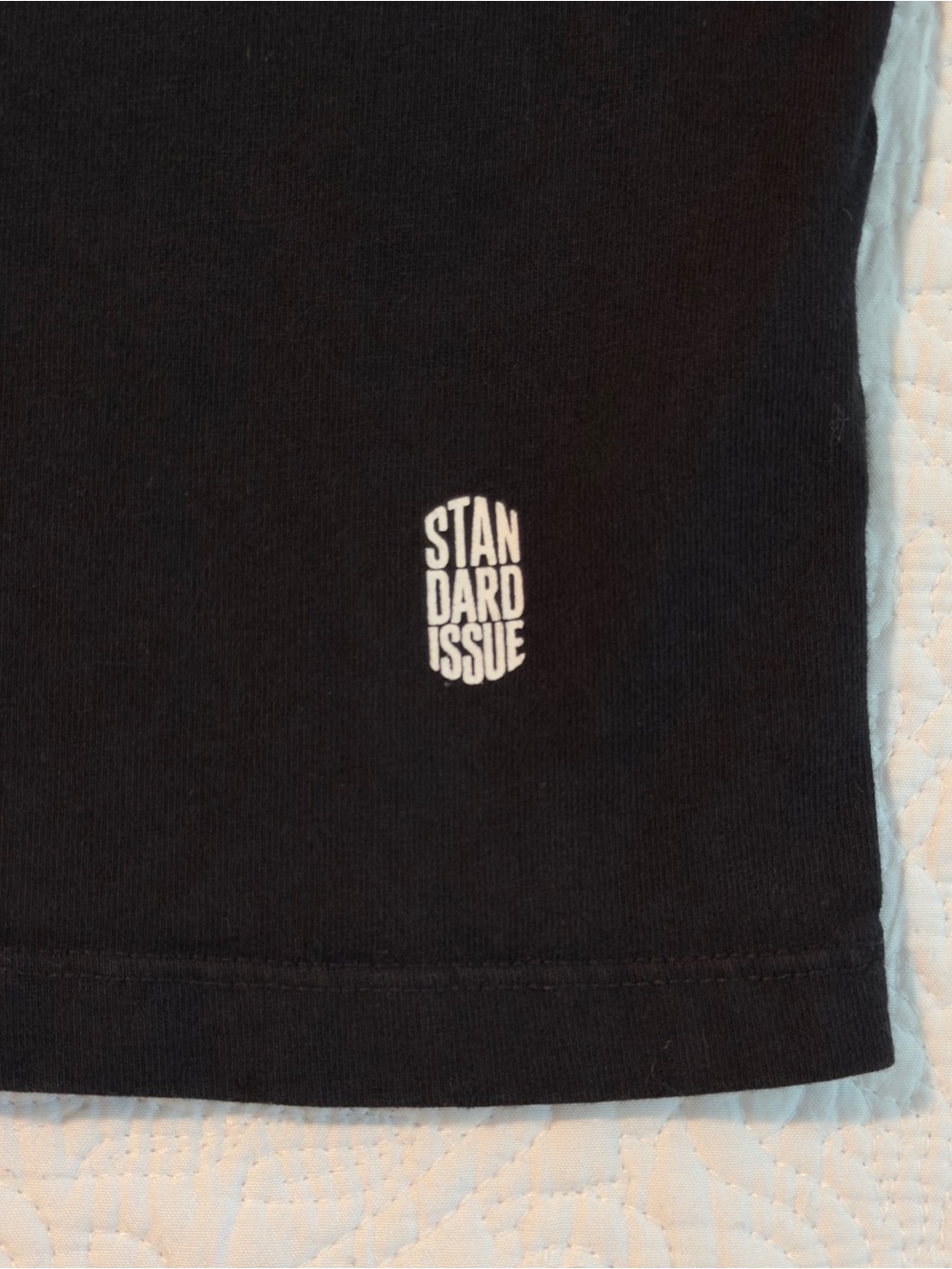 Standard Issue Tees | Men’s Heavyweight Black T-Shirt | Made in USA | Medium